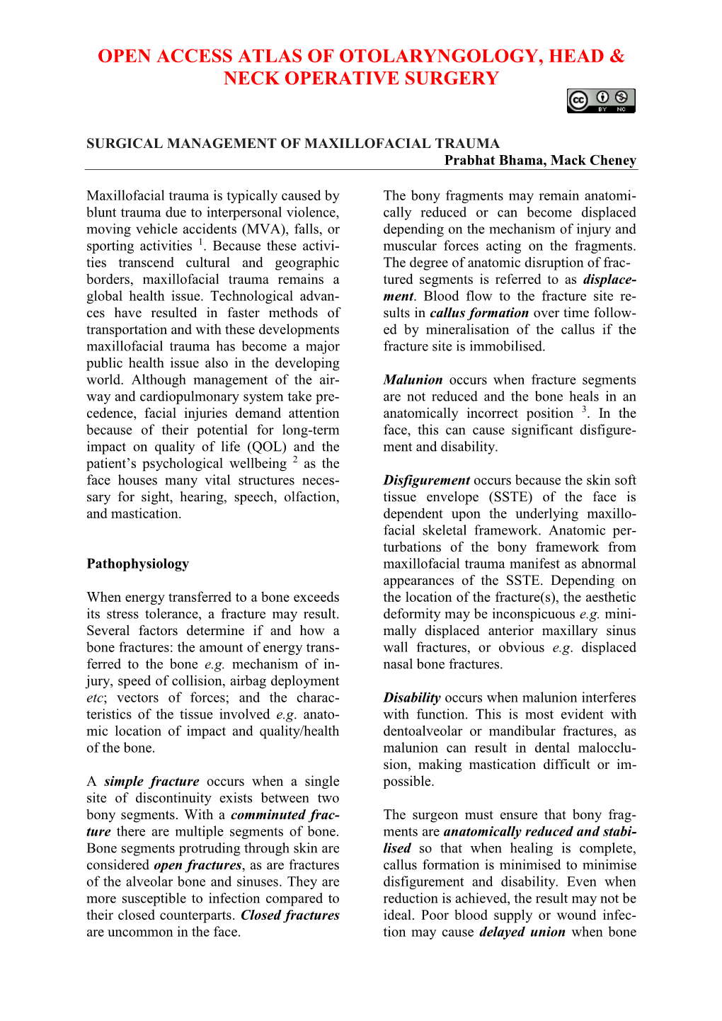 Surgical Management of Facial Fractures