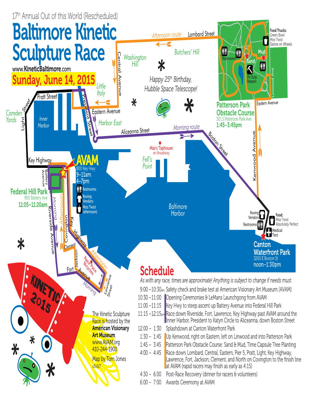 2015 Baltimore Kinetic Sculpture Race Spectator's Guide