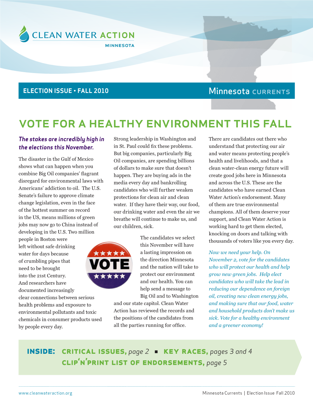 Vote for a Healthy Environment This Fall