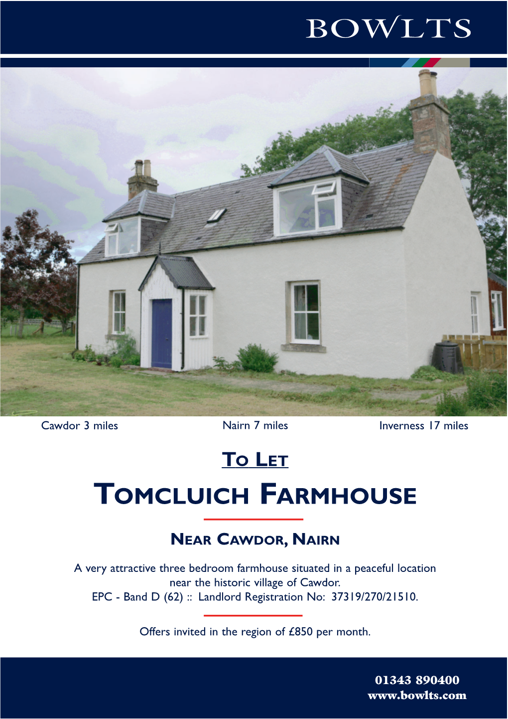 Tomcluich Farmhouse Mar 2021 Ordbreck.Qxd