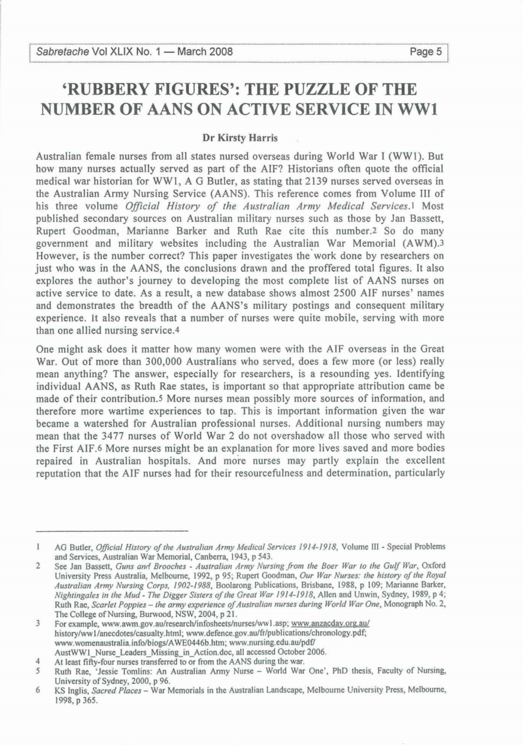 'RUBBERY FIGURES': the PUZZLE of the NUMBER of AANS on ACTIVE SERVICE in Wwl