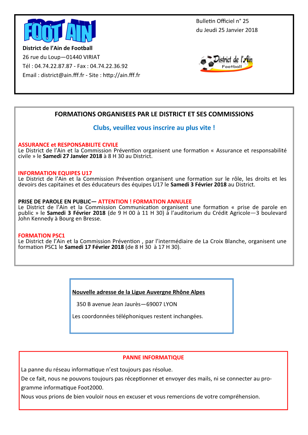 FORMATIONS ORGANISEES PAR LE DISTRICT ET SES COMMISSIONS Clubs, Veuillez Vous Inscrire Au Plus Vite !