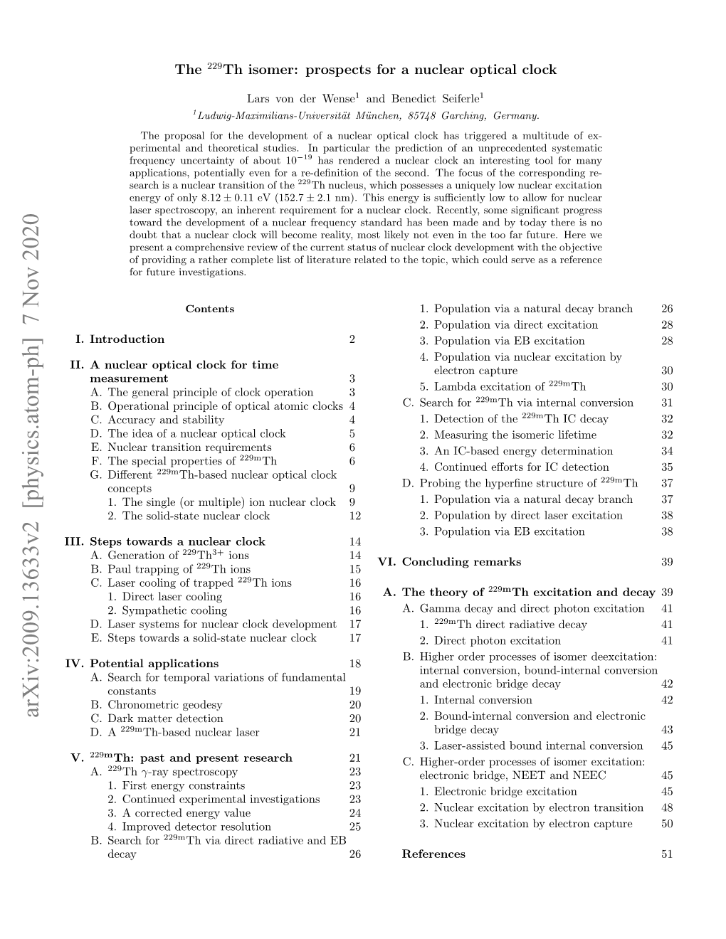 Arxiv:2009.13633V2 [Physics.Atom-Ph] 7 Nov 2020 C