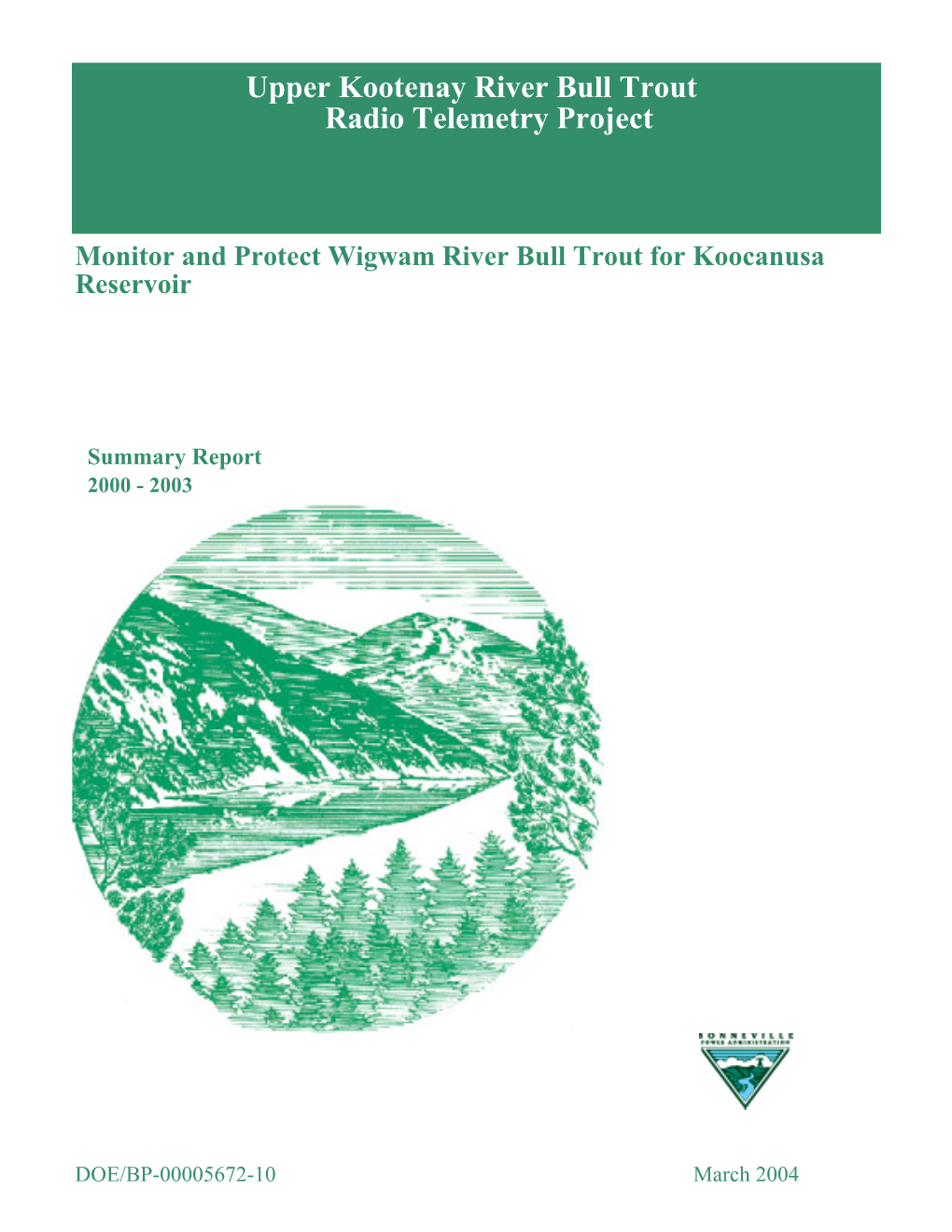 Upper Kootenay River Bull Trout Radio Telemetry Project