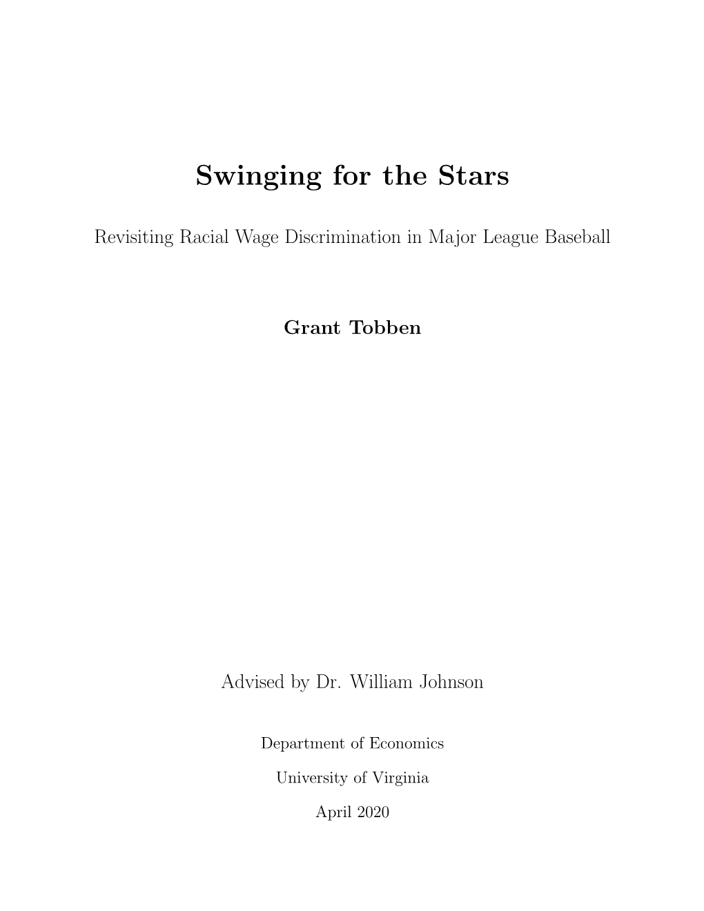 Swinging for the Stars: Revisiting Racial Wage