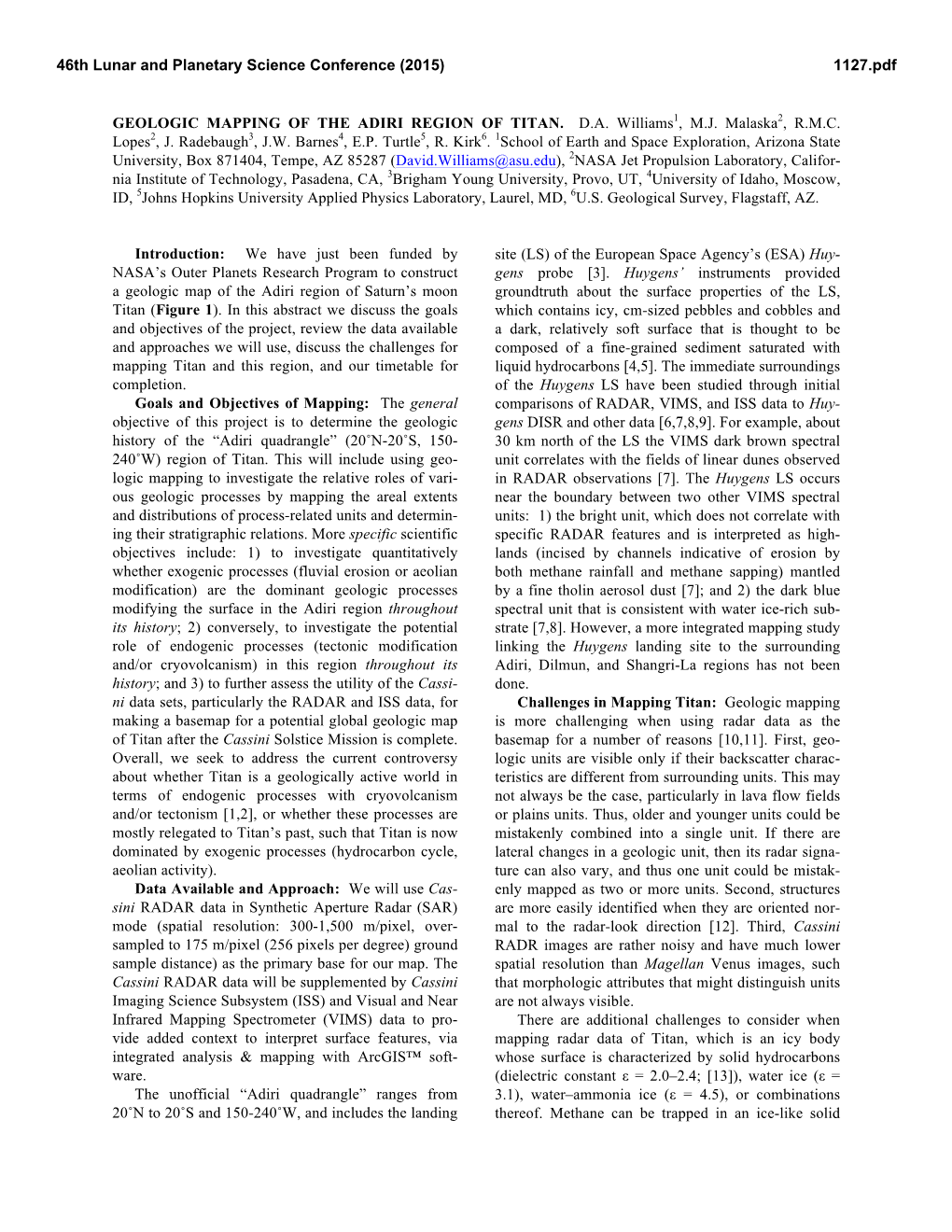 Geologic Mapping of the Adiri Region of Titan