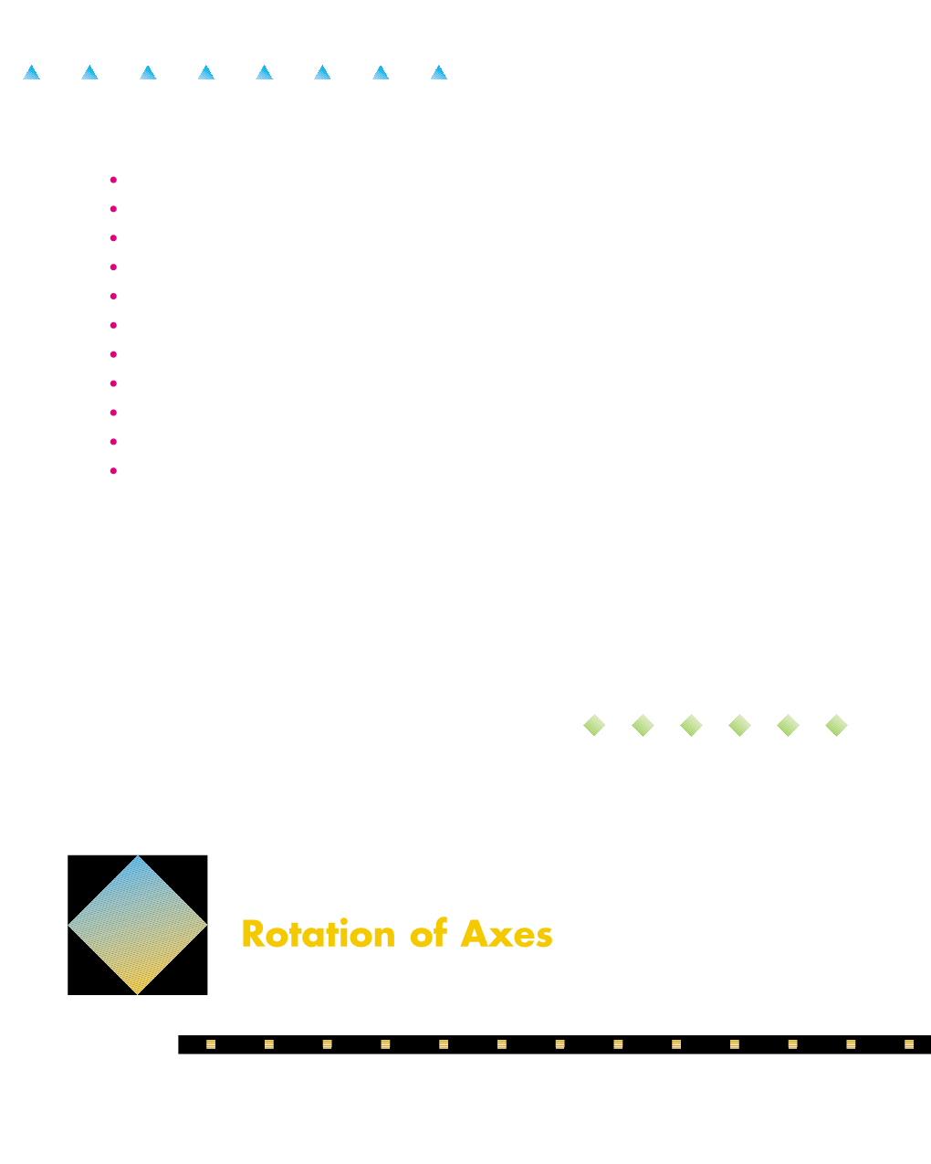 Rotation of Axes 2 � ROTATION of AXES