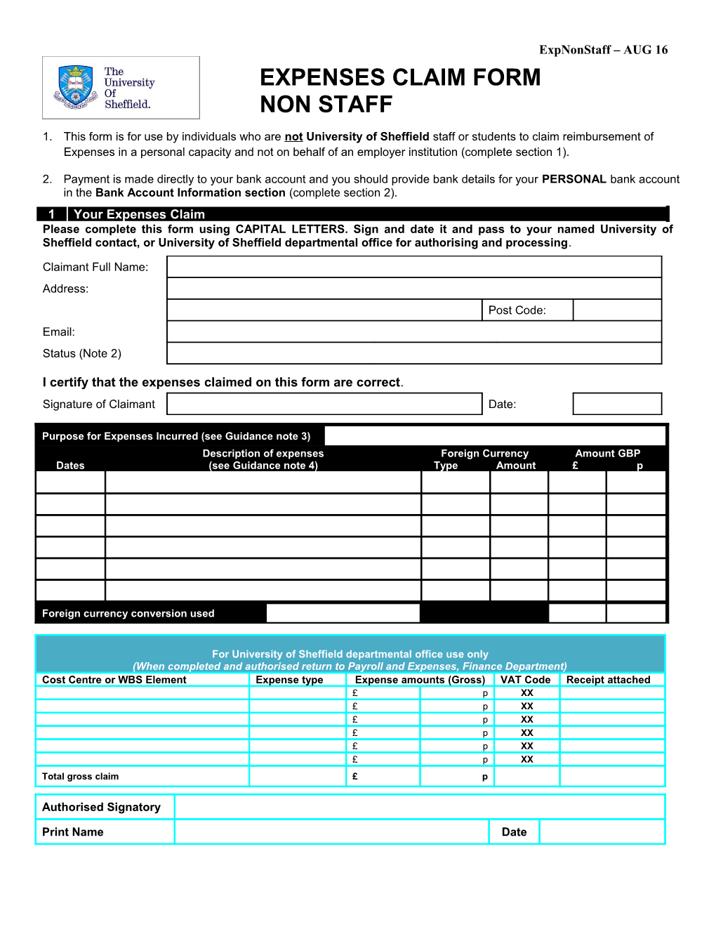 I Certify That the Expenses Claimed on This Form Are Correct