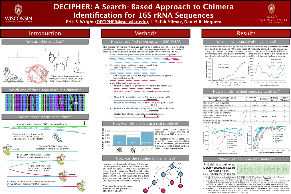 A Search-Based Approach to Chimera Identification for 16S Rrna