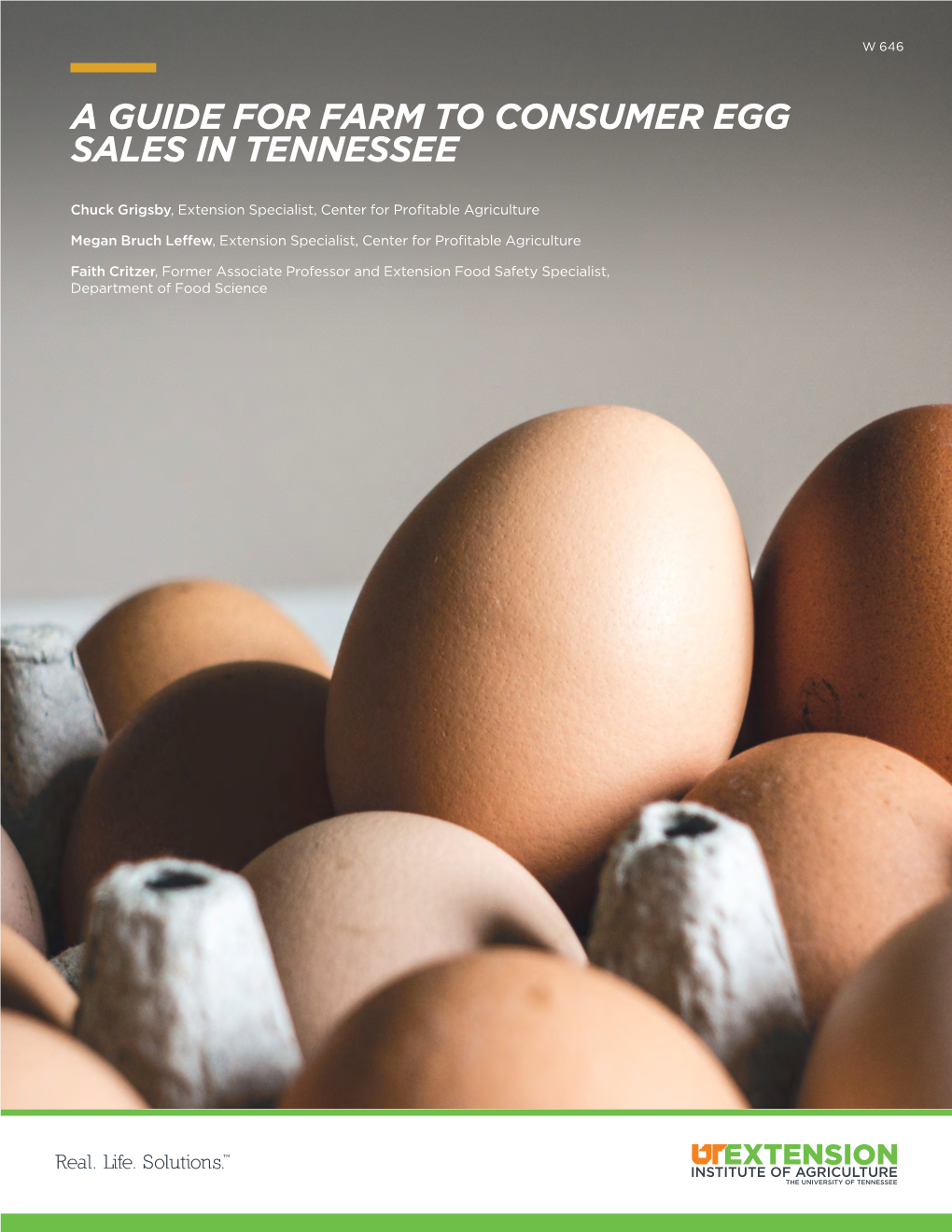 A Guide for Farm to Consumer Egg Sales in Tennessee