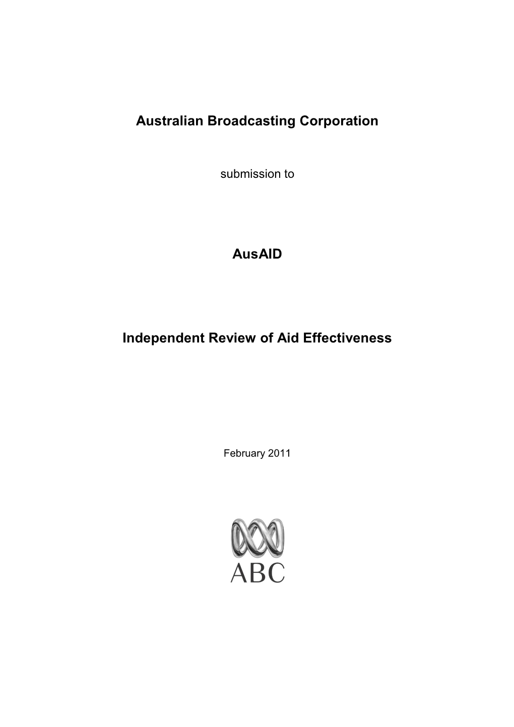 Ausaid's Independent Review of Aid Effectiveness