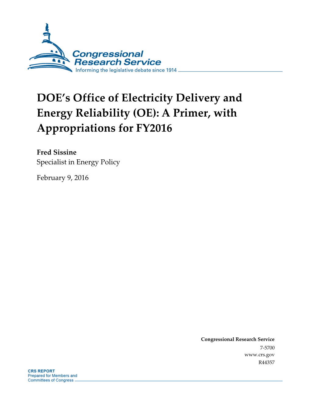 DOE's Office of Electricity Delivery and Energy