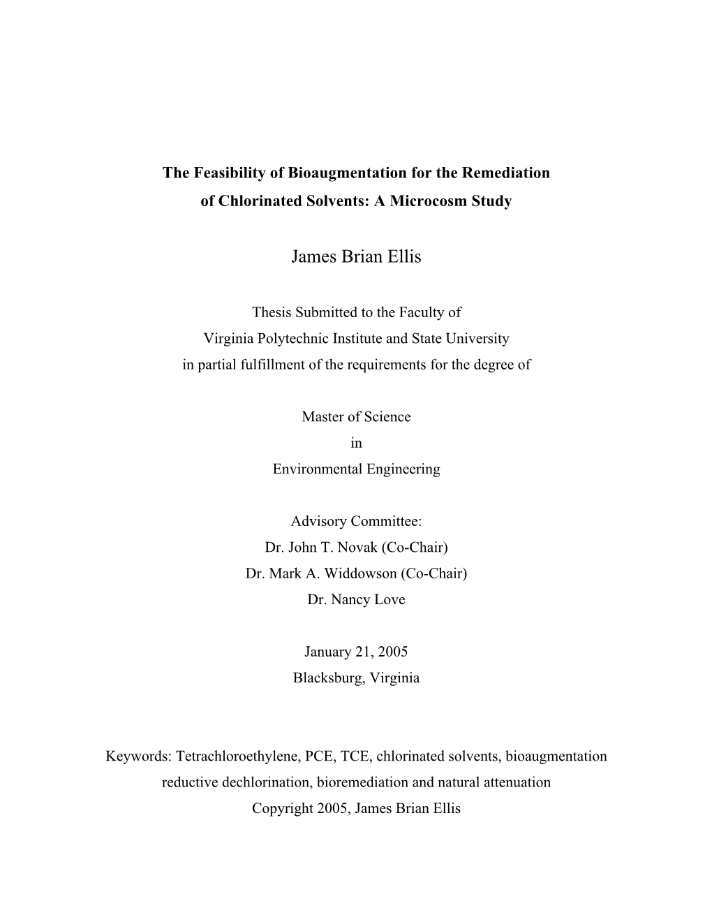 The Feasibility of Bioaugmentation for the Remediation of Chlorinated Solvents: a Microcosm Study