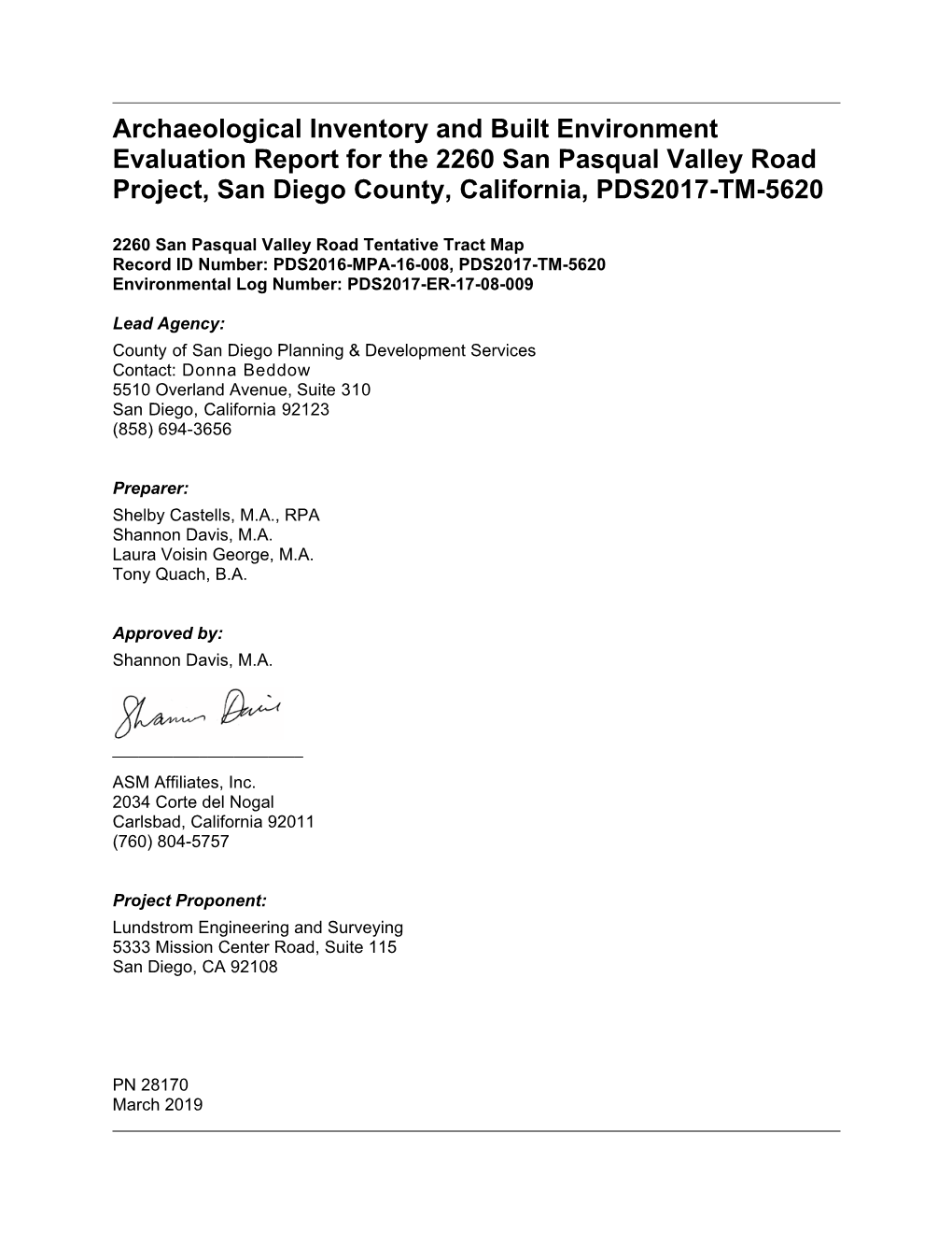 Cultural Resources Reports Addressing the Project Area and 1-Mi