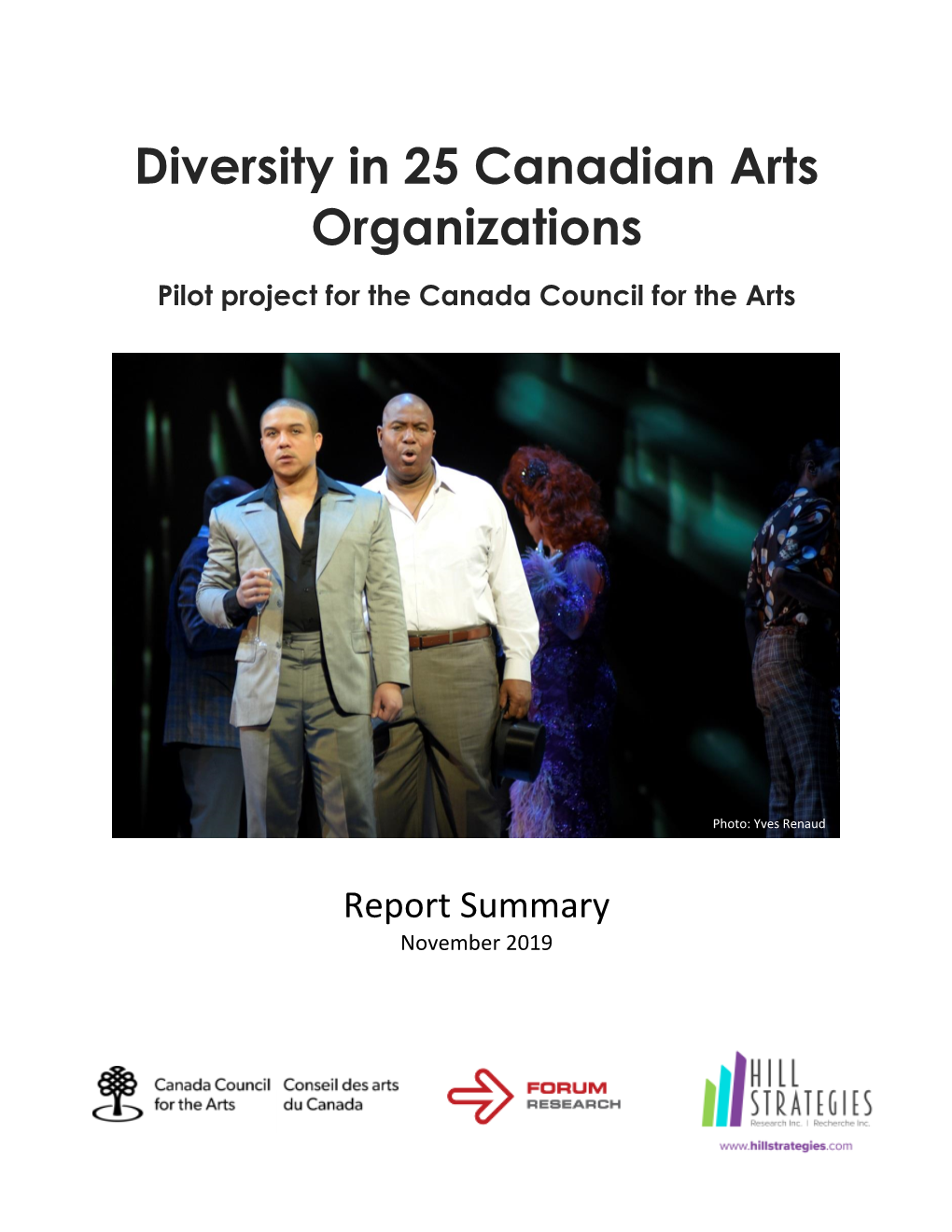 Diversity in 25 Canadian Arts Organizations – Summary