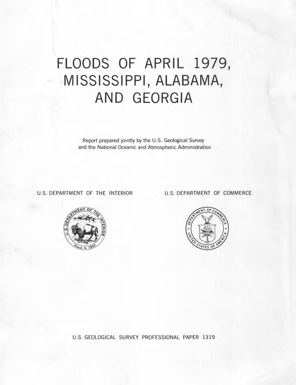 Floods of April 1979, Mississippi, Alabama, and Georgia