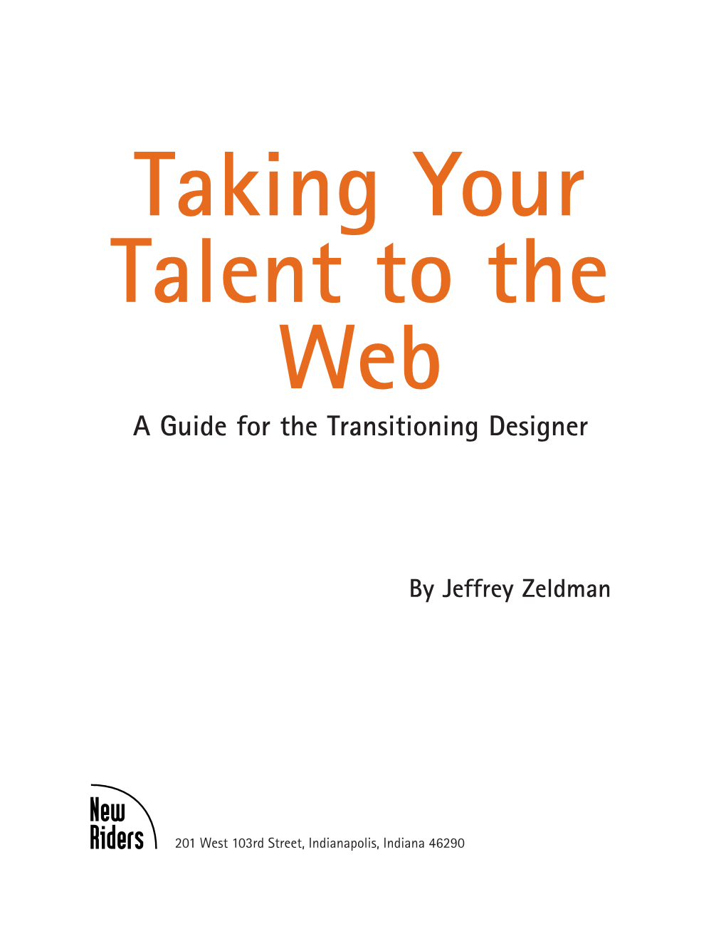 Taking Your Talent to the Web (PDF)