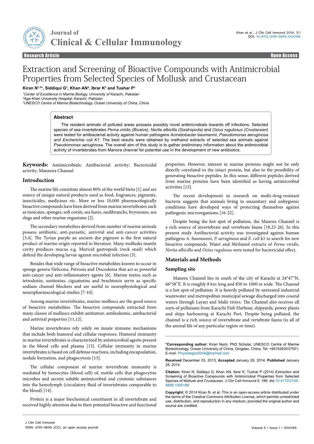 Extraction and Screening of Bioactive Compounds with Antimicrobial