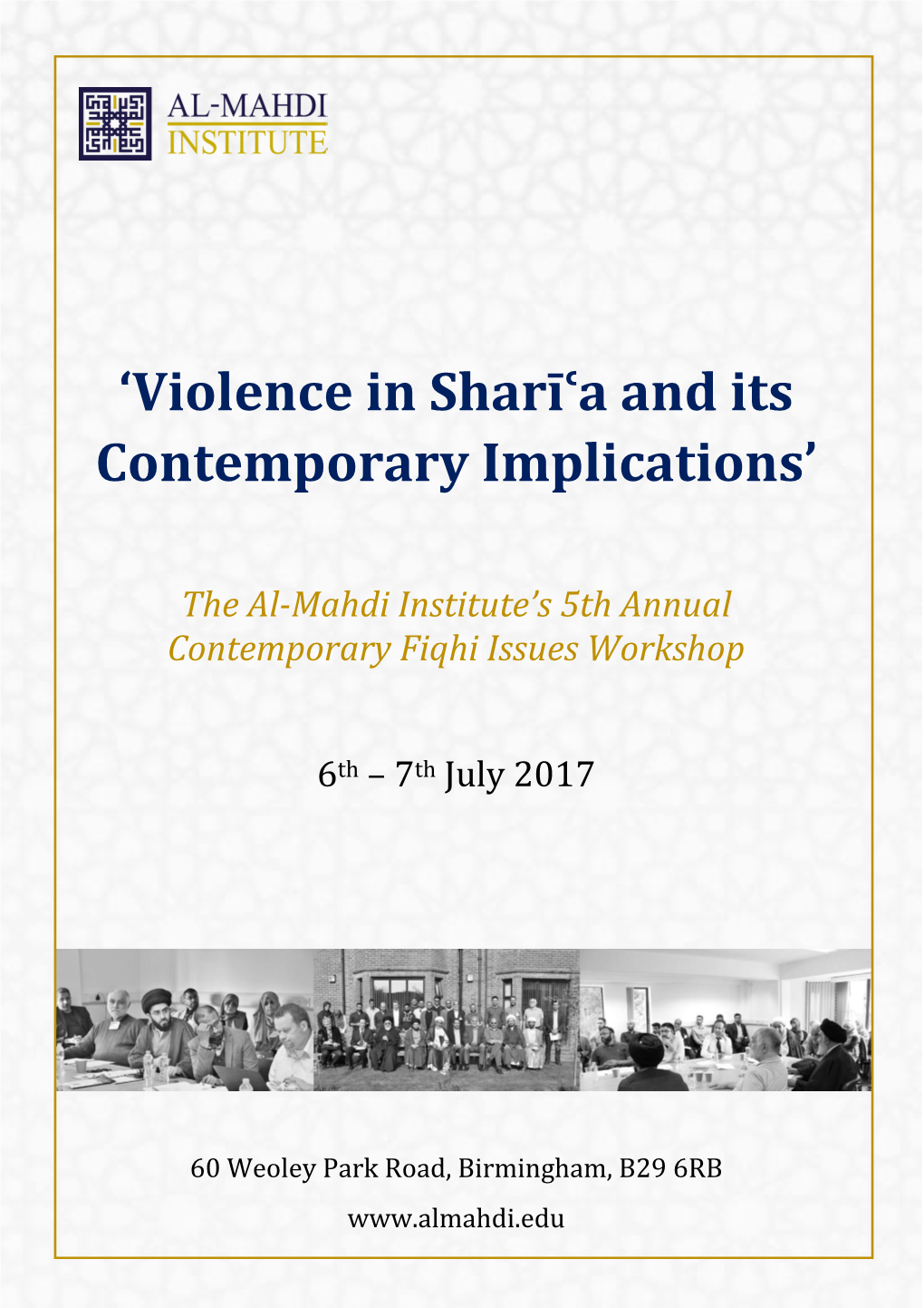 'Violence in Sharīʿa and Its Contemporary