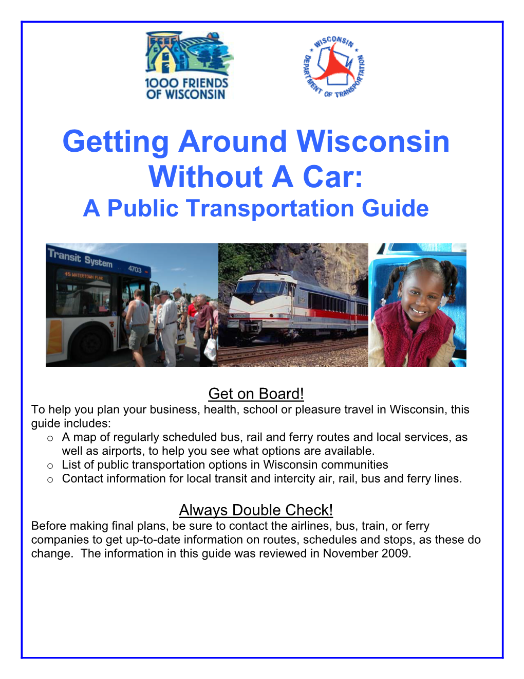 Getting Around Wisconsin Without a Car: a Public Transportation Guide