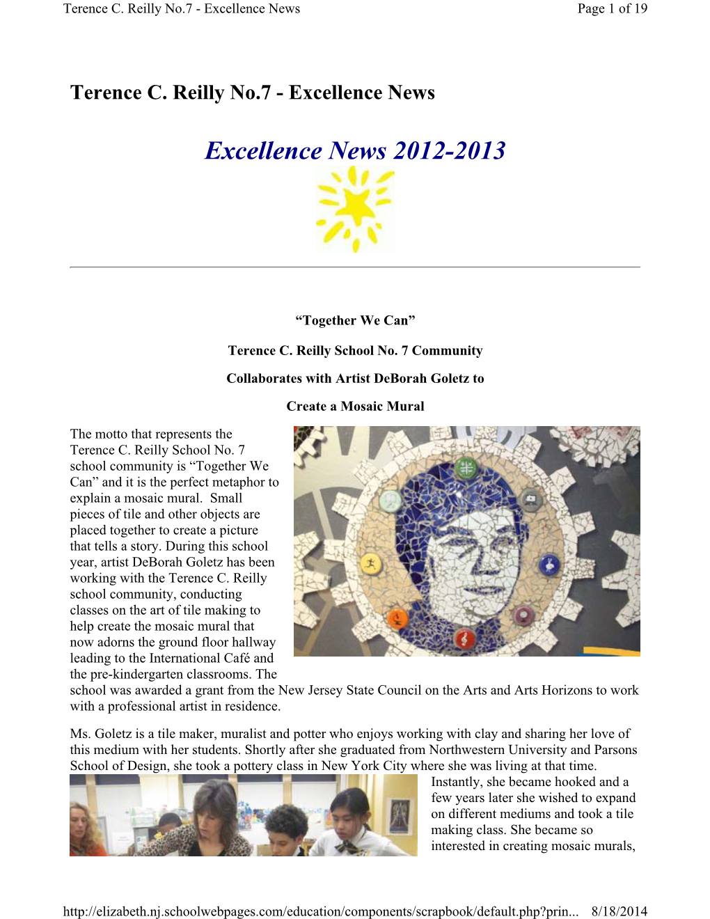 Terence C. Reilly No.7 - Excellence News Page 1 of 19