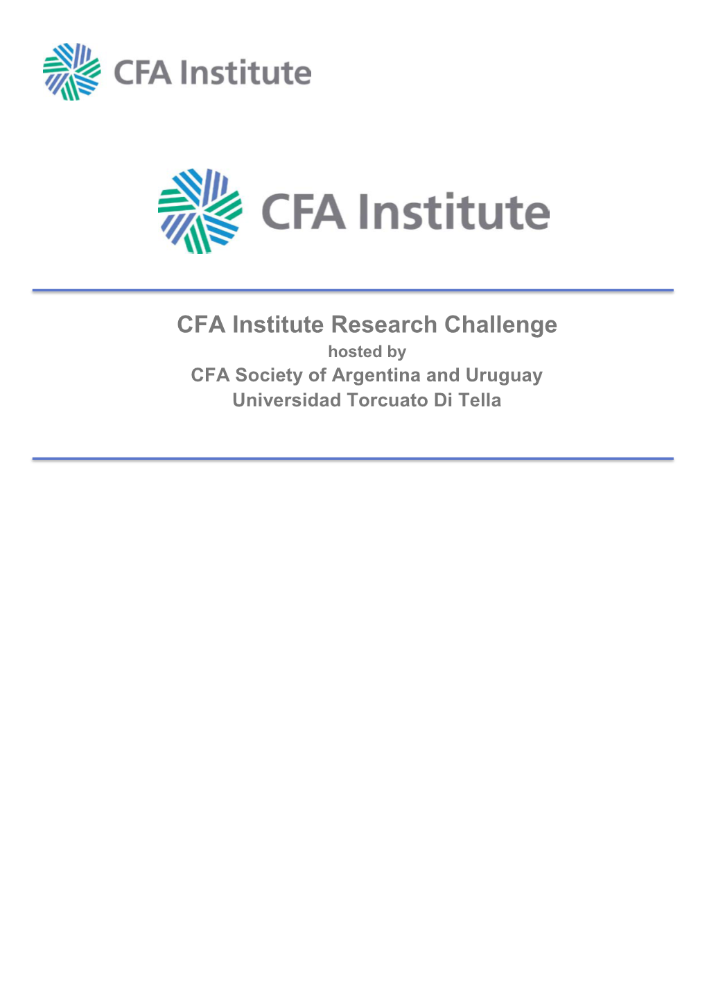 CFA Research Challenge