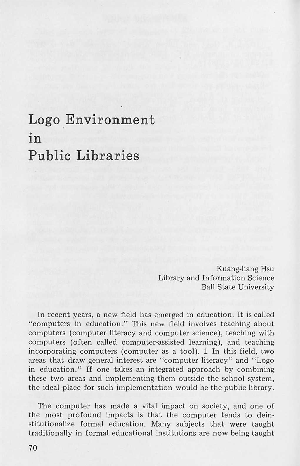 Logo Environment Public Libraries