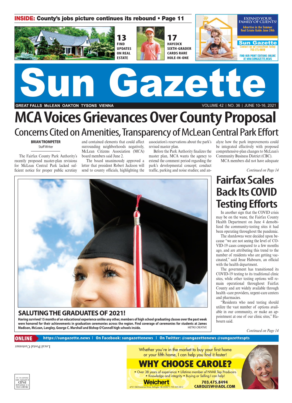 MCA Voices Grievances Over County Proposal