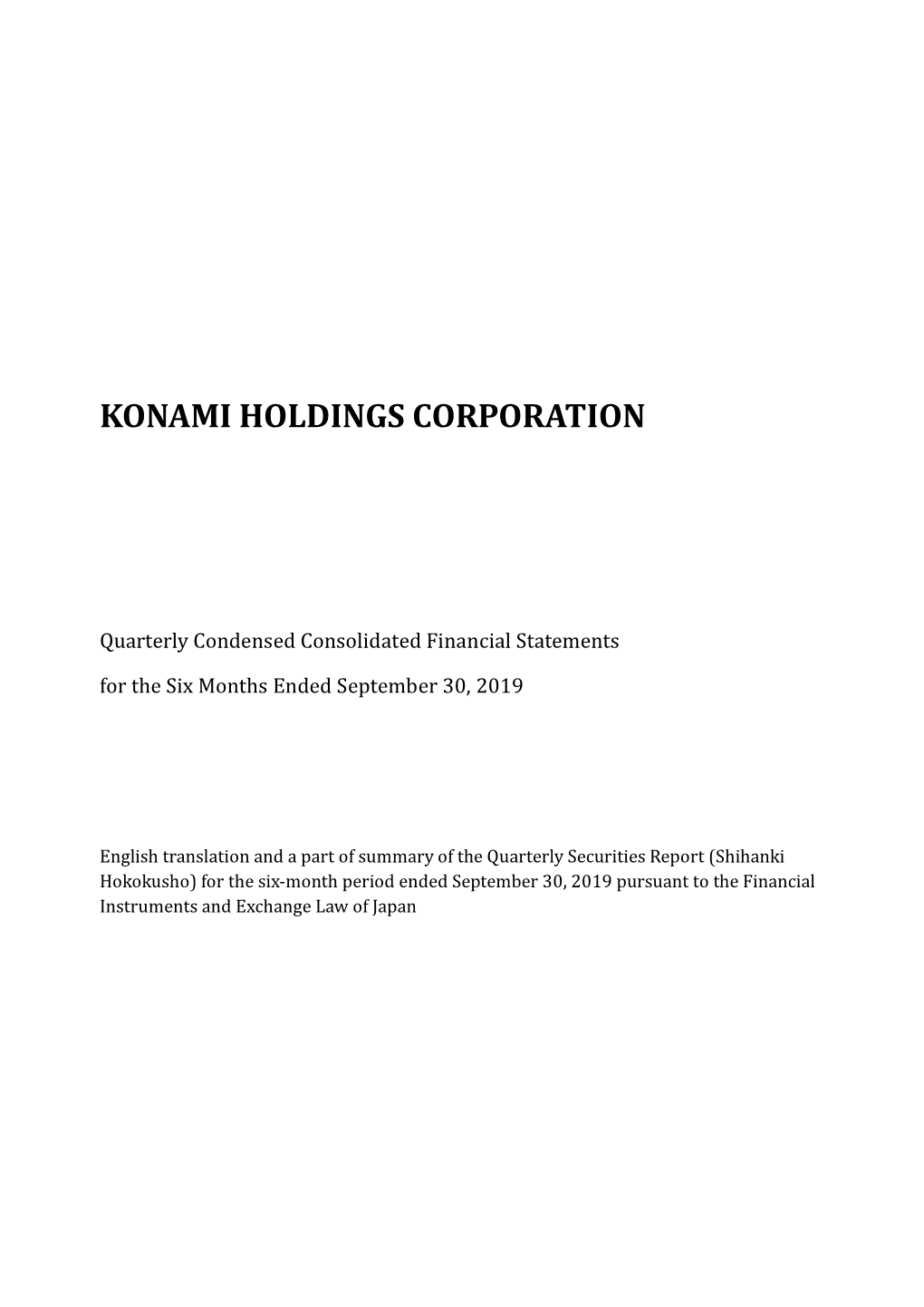 Konami Holdings Corporation