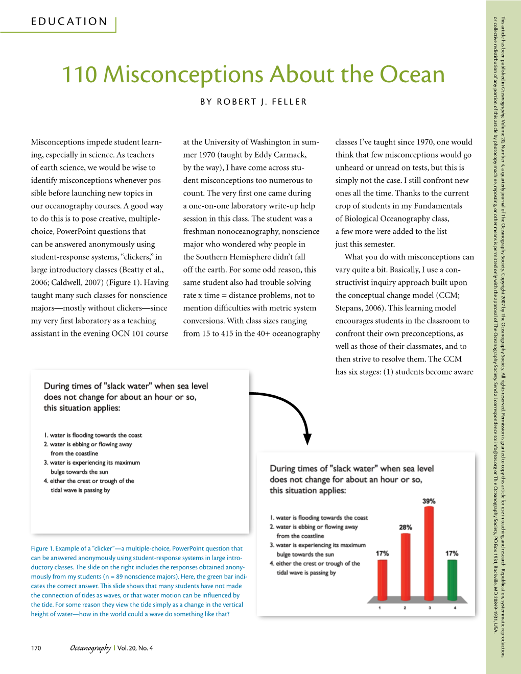 110 Misconceptions About the Ocean Oceanography B Y R O B Ert J