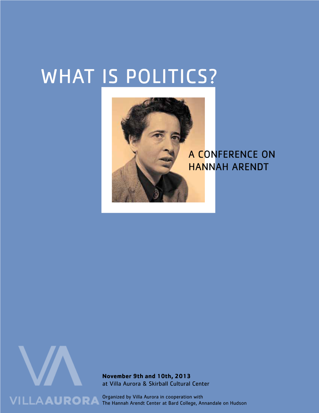 Hannah Arendt Conference Vil