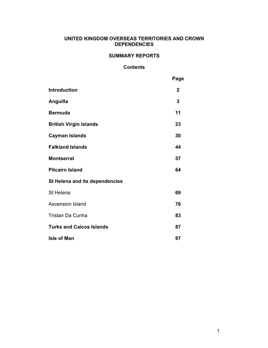 United Kingdom Overseas Territories and Crown Dependencies