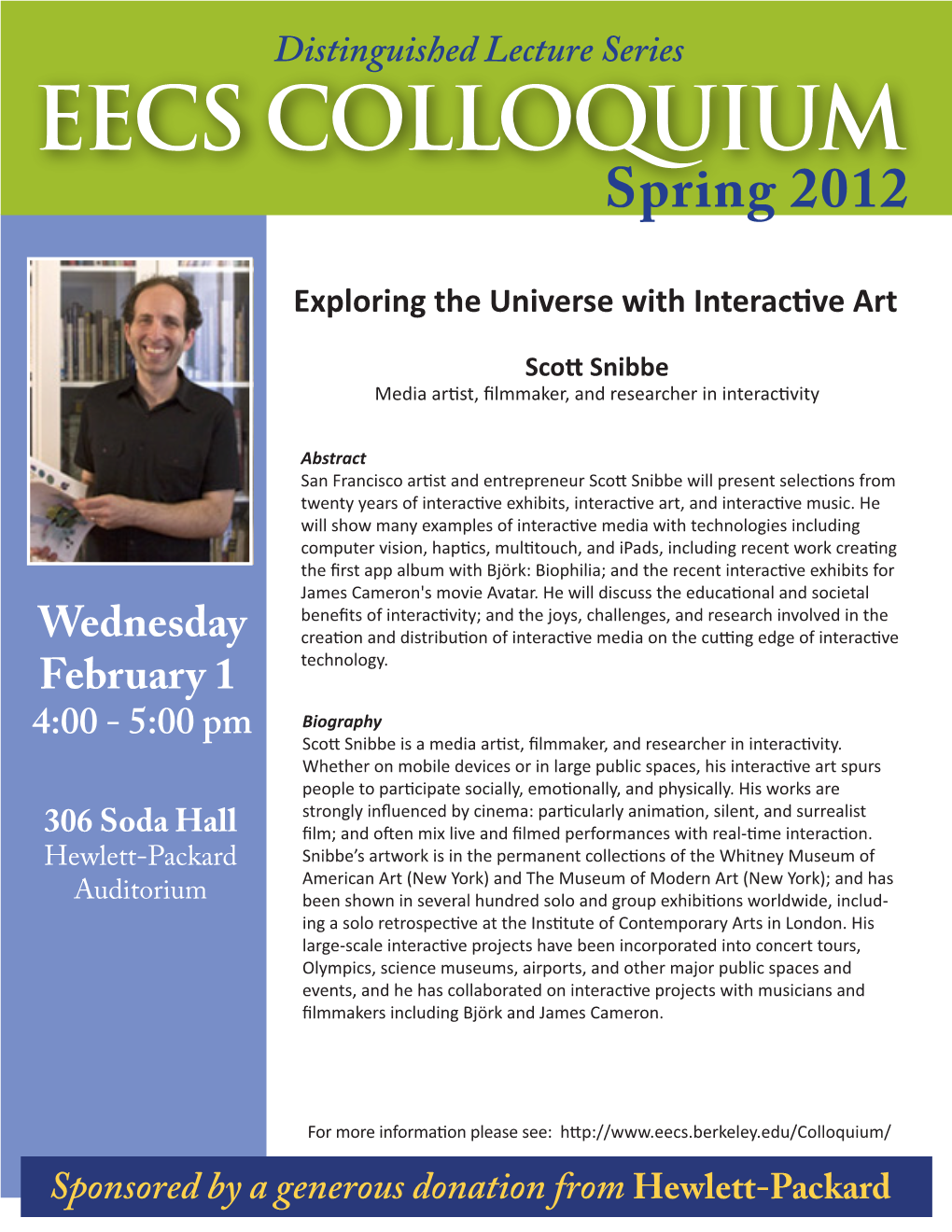 EECS COLLOQUIUM Spring 2012