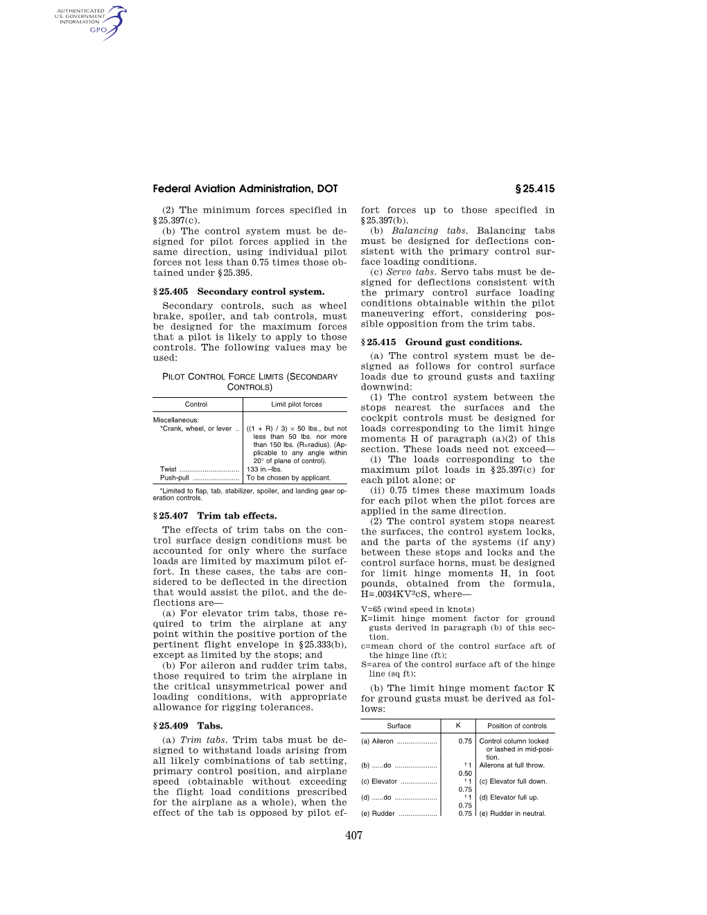 Trim Tab Effects