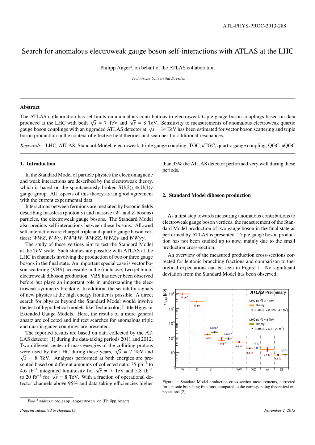 Search for Anomalous Electroweak Gauge Boson Self-Interactions with ATLAS at the LHC