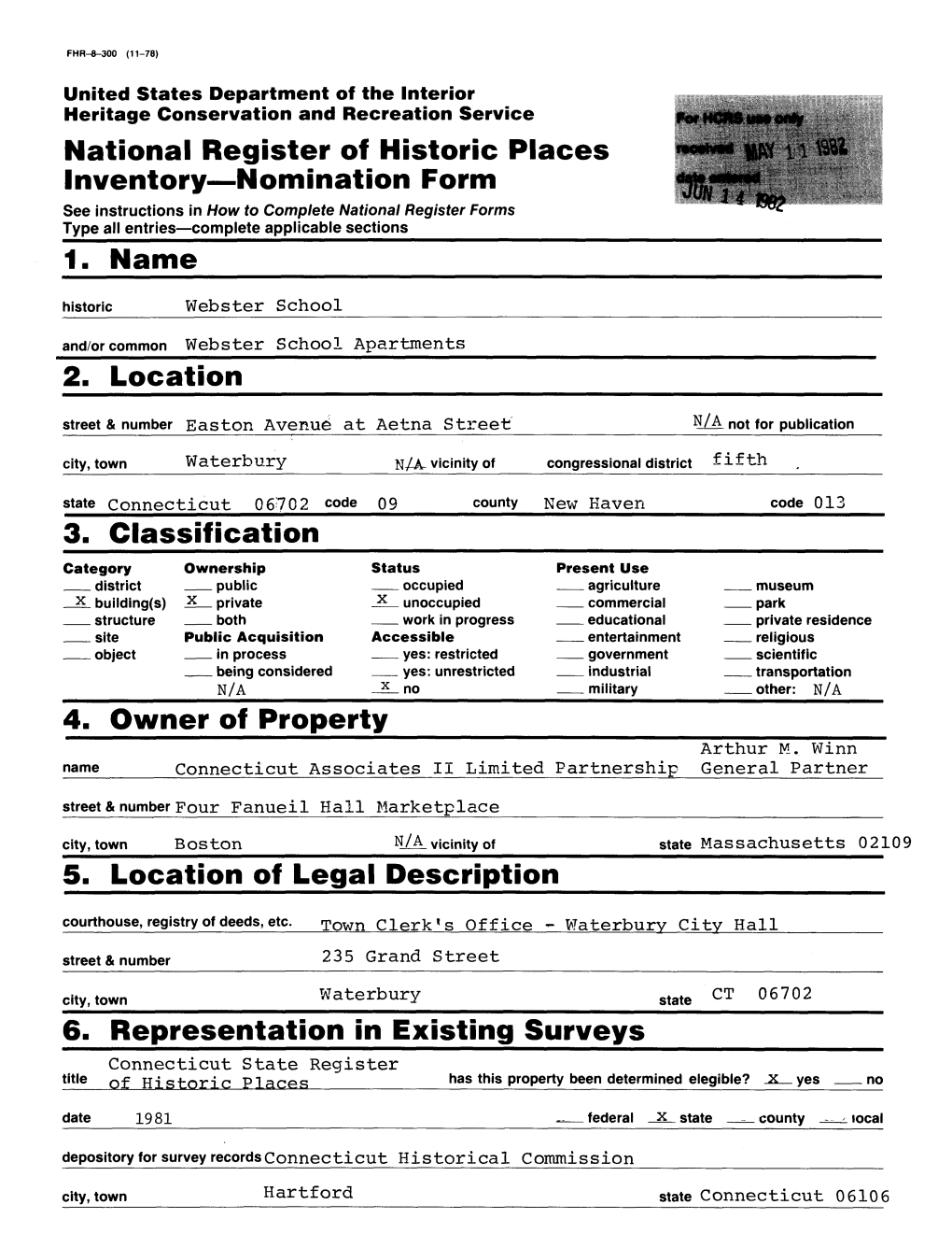 National Register of Historic Places Inventory Nomination Form