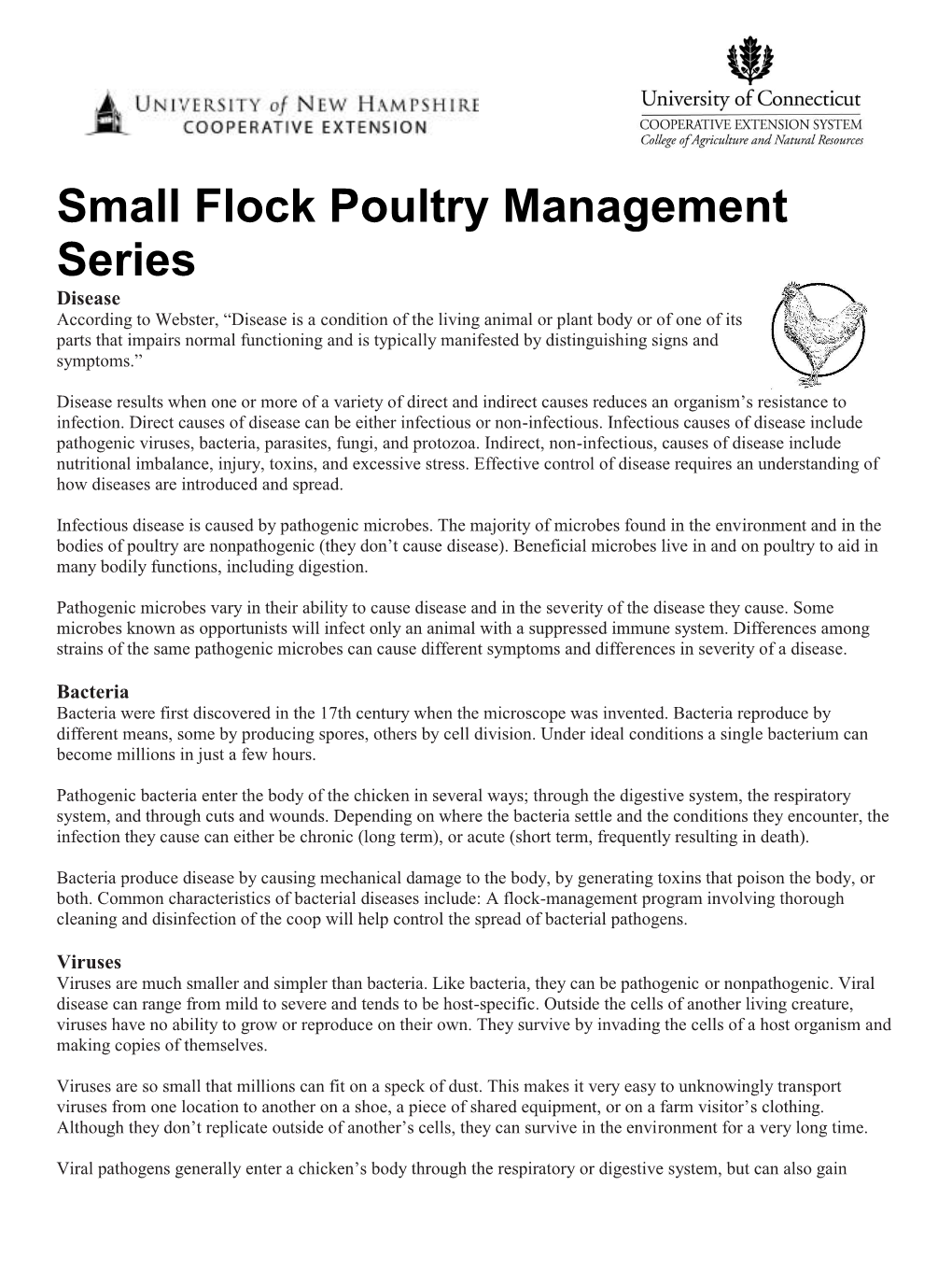 Small Flock Poultry Management Series