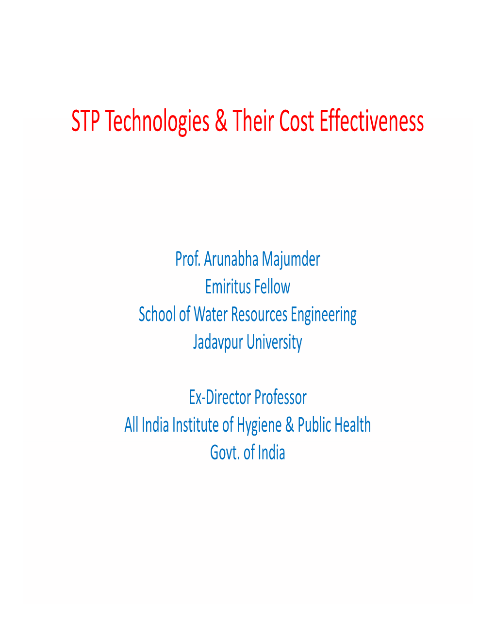 STP Technologies & Their Cost Effectiveness