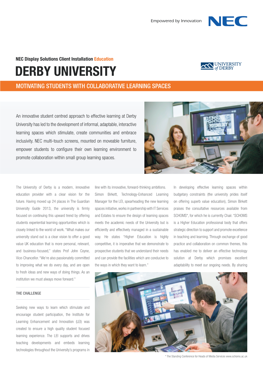 Derby University Motivating Students with Collaborative Learning Spaces