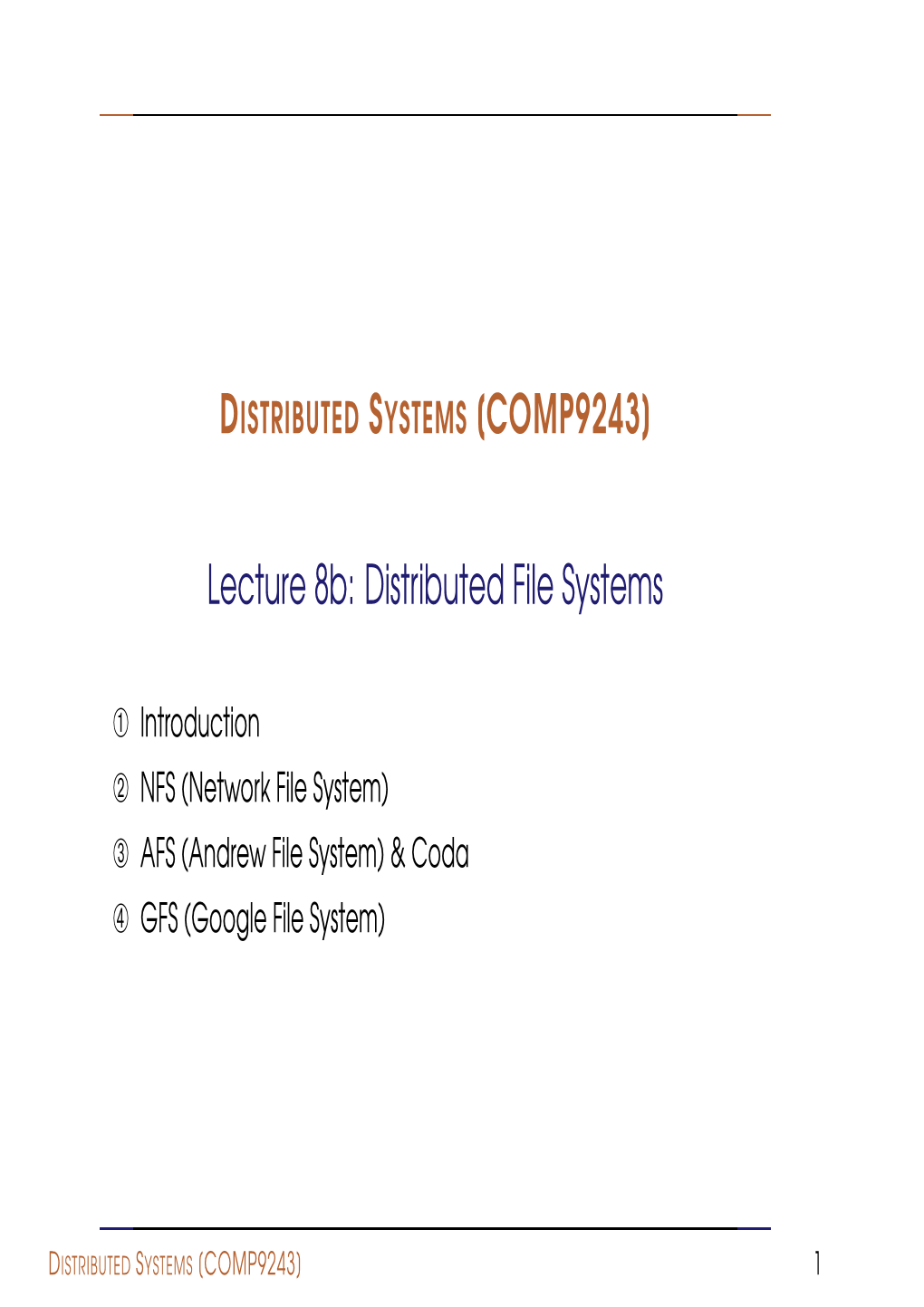 Lecture 8B: Distributed File Systems