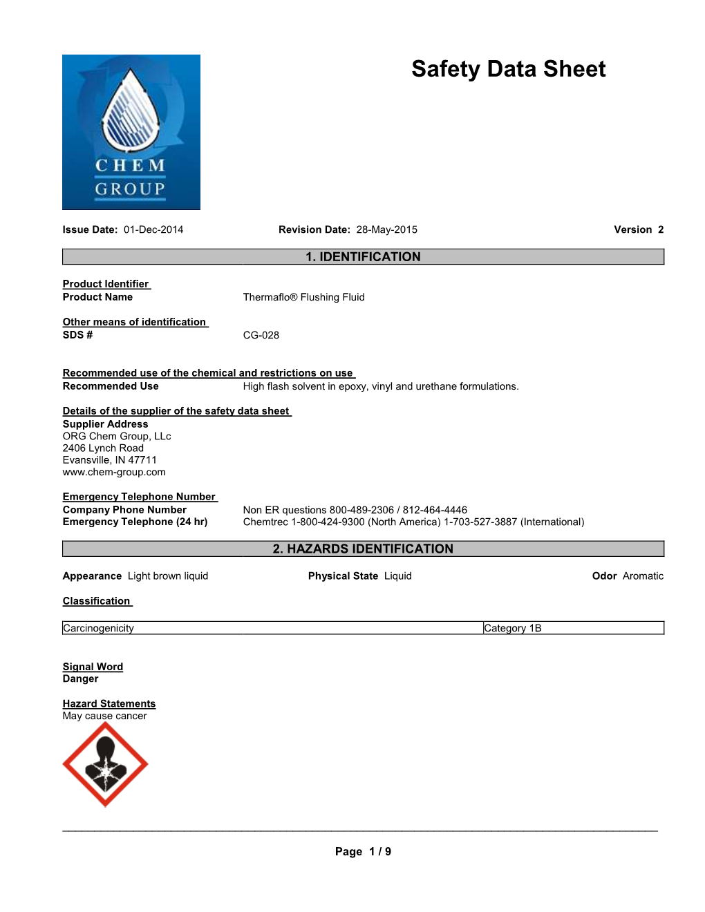 Safety Data Sheet