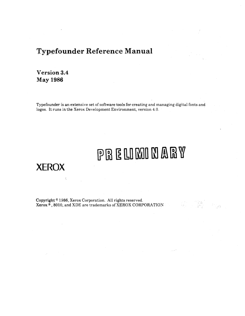 Typ~Founder Reference Manual