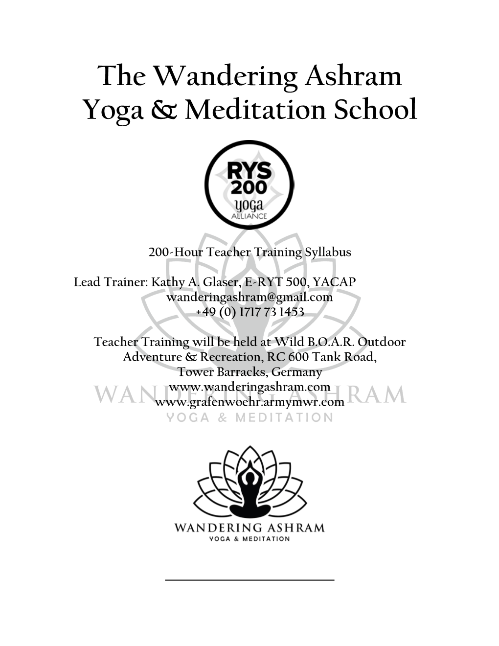 The Wandering Ashram Yoga & Meditation School