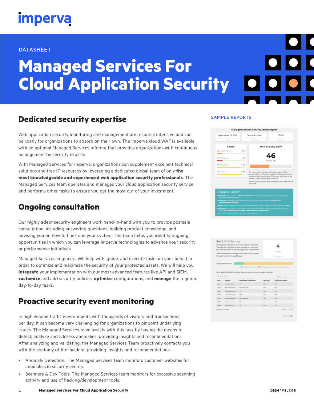Managed Services for Cloud Application Security