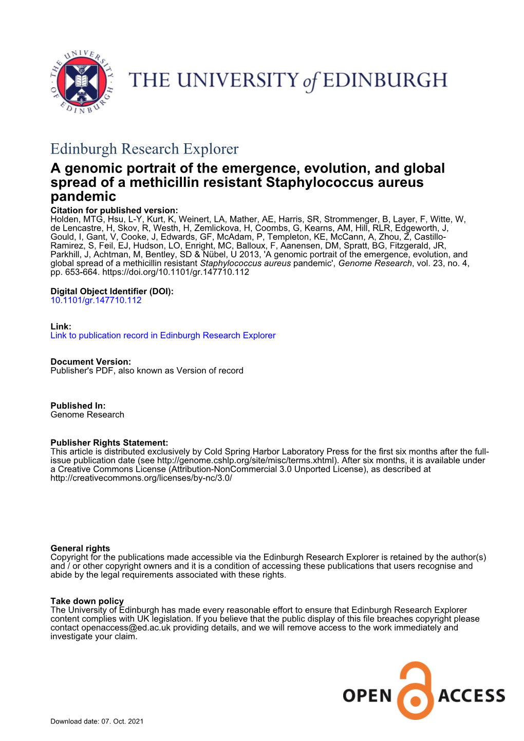 Edinburgh Research Explorer