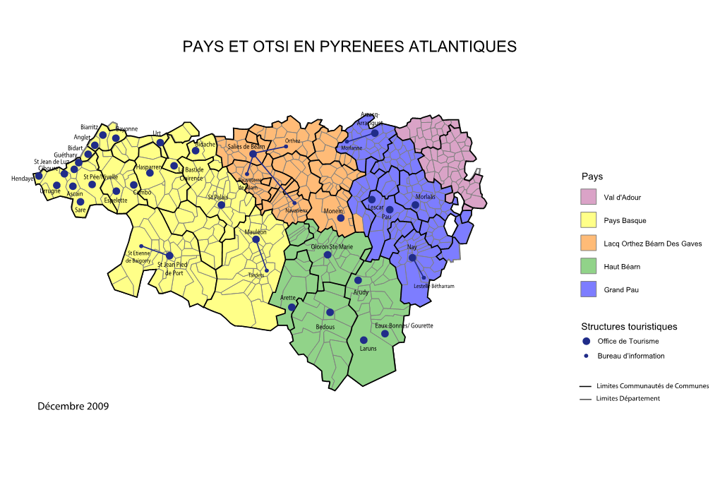 Cartes Pyrénées Atlantiques