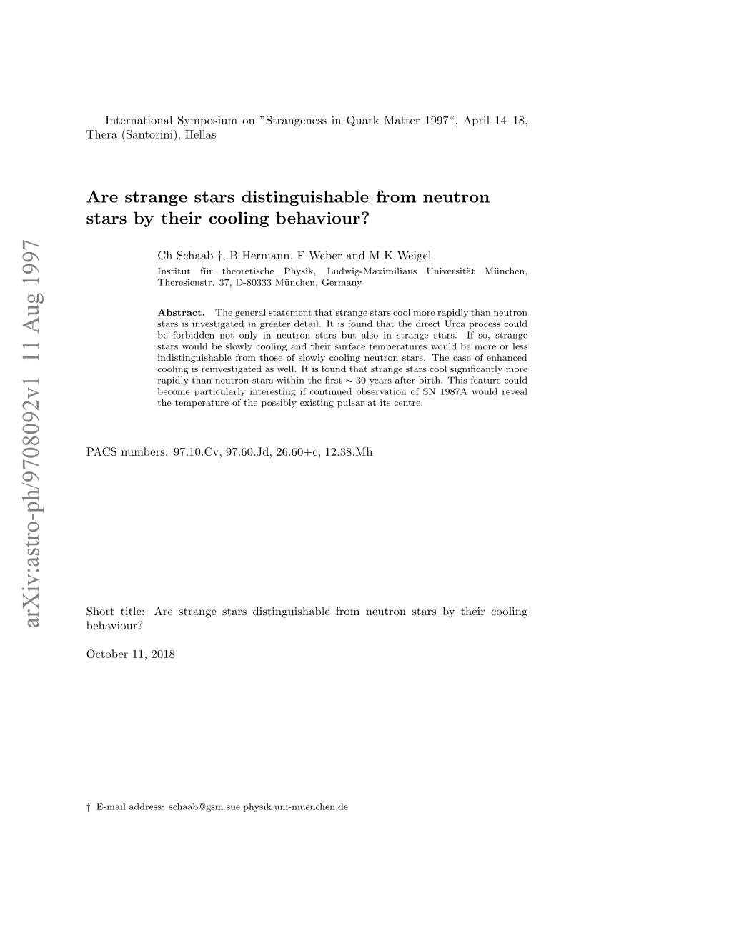 Are Strange Stars Distinguishable from Neutron Stars by Their Cooling