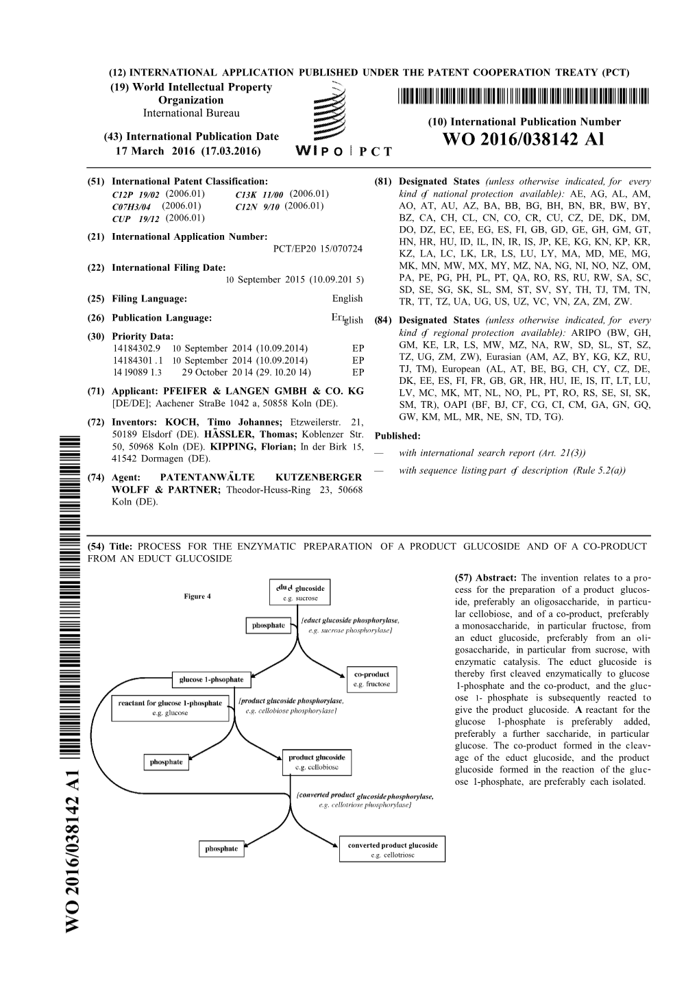 WO 2016/038142 Al 17 March 2016 (17.03.2016) P O P C T