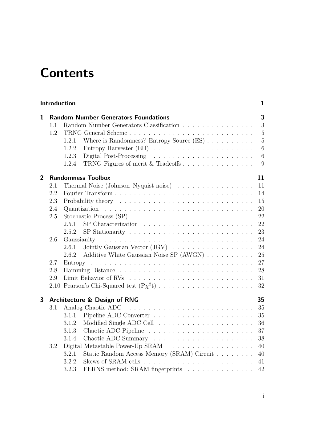 Hardware Testing of TRNG