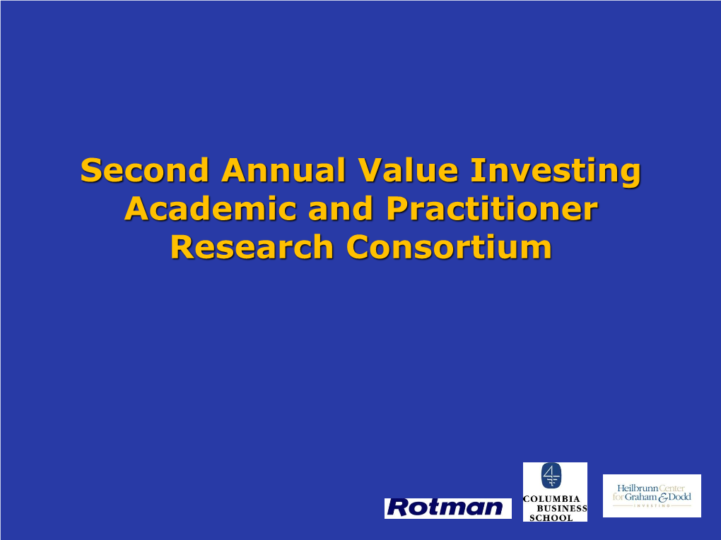 The Value Investing Consortium